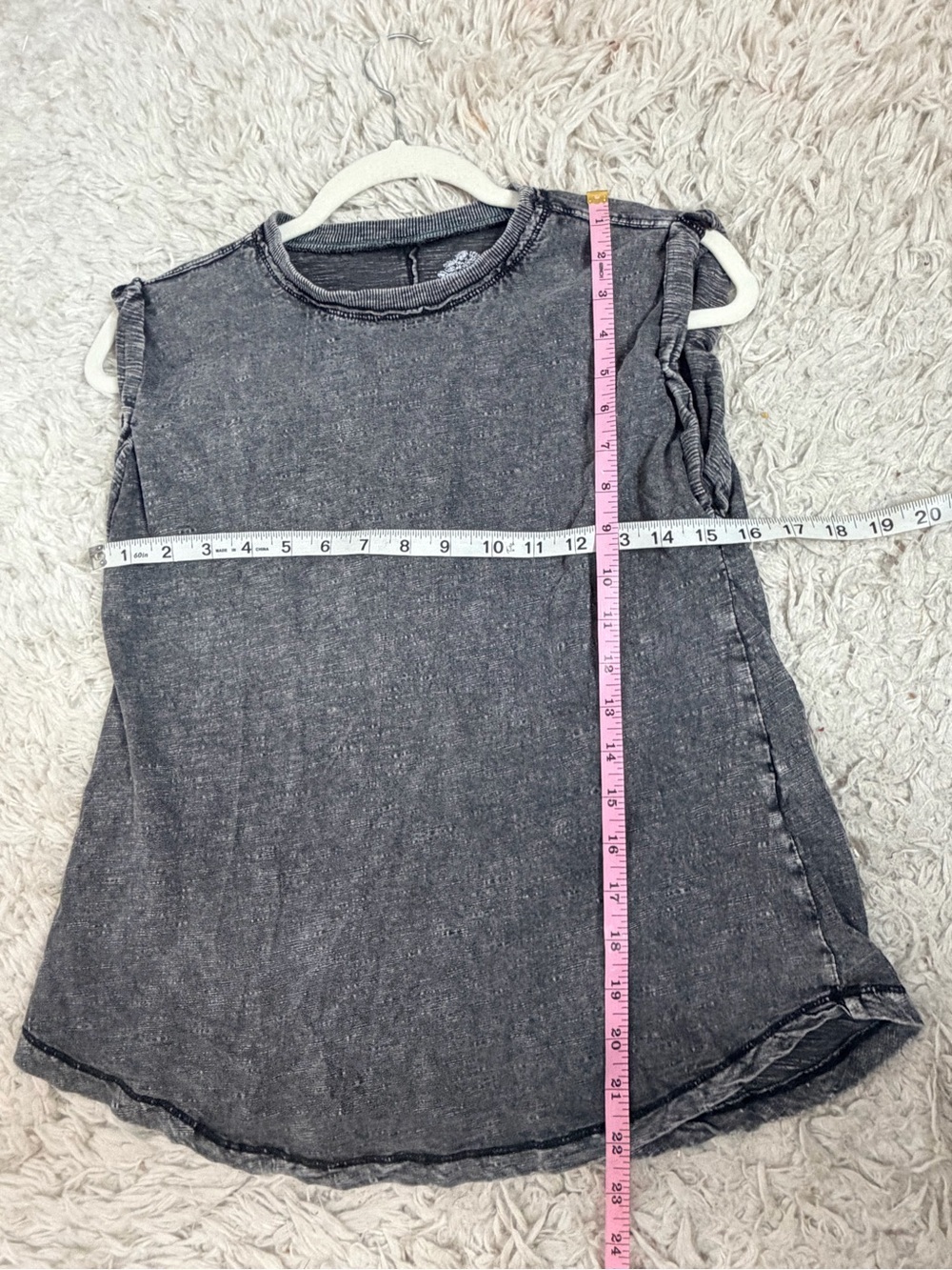 Pilcro Washed Black Sleeveless Crew Tank - Picture 10 of 10